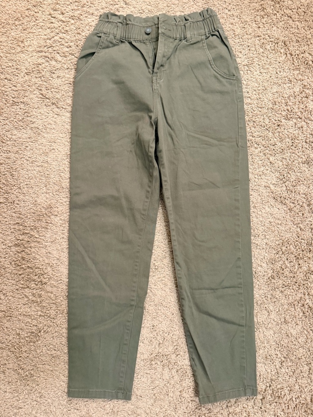 Women’s Olive Green High Rise Pants